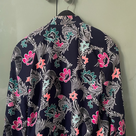 Banana Republic bird print drapey bomber jacket - Picture 4 of 4